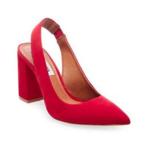Steve Madden red sling backs